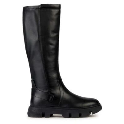 Abbildung von Geox D VILDE Knee High Boot, Black, 39 EU