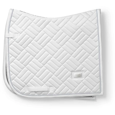 Abbildung von Equestrian Stockholm SS&#039;24 Modern Breeze White Perfection Silver Dressage Saddle Pad