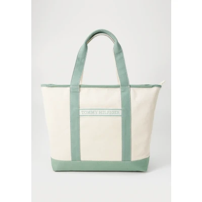 Abbildung von Tommy Hilfiger Summer TOTE Unisex Shopping Bag, Größe: One Size, Green
