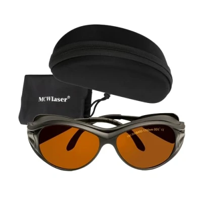 Abbildung von MCWlaser Laser Schutzbrille Brille OD5+,190 540 &amp; 800 1700nm Yag, Blue, Green Safety Glasses Goggles für 355nm 405nm 445nm 450nm 473nm 520nm 532nm 808nm 980nm 1064nm Absorptionstyp EP 1 Typ 2