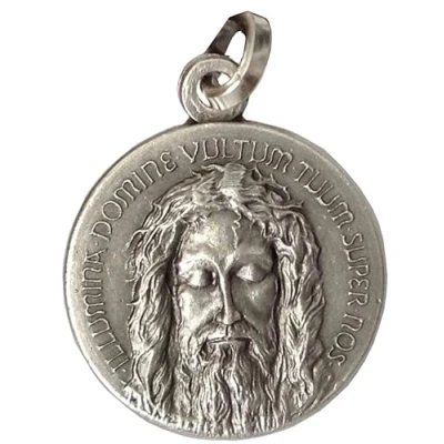 Abbildung von 925 STERLING SILBER &quot; HEILIGEN GESICHT VON CHRIST MEDAILLE WIEDERGABE DES TURINER GRABTUCH 100% MADE IN ITALY