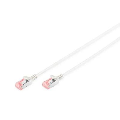 Abbildung von DIGITUS LAN Kabel Cat 6 5m Slim RJ45 Netzwerkkabel U/FTP Geschirmt Kompatibel zu 6A Grau