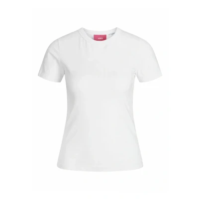 Abbildung von JJXX Damen Jxgigi Str Ss Tee Jrs Sn, Bright White, M
