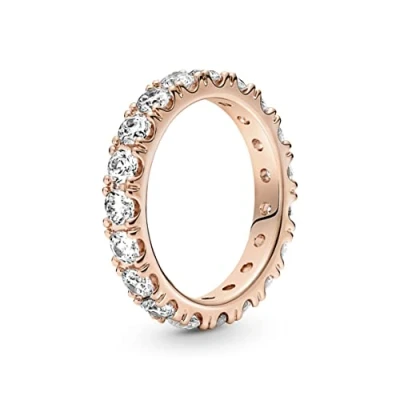 Abbildung von PANDORA ROSE Timeless Ring &quot;funkelnde Reihe&quot; 14k rosévergoldet, Zirkonia 180050C01 50