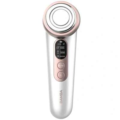 Abbildung von Cecotec Gesichtsmassagegerät Bamba FaceCare LightSonic, 3 Modi, Ionentechnologie, Elektrostimulations EMS Technologie, 5 Intensitätsstufen, LCD Bildschirm, 60 Minuten Akkulaufzeit
