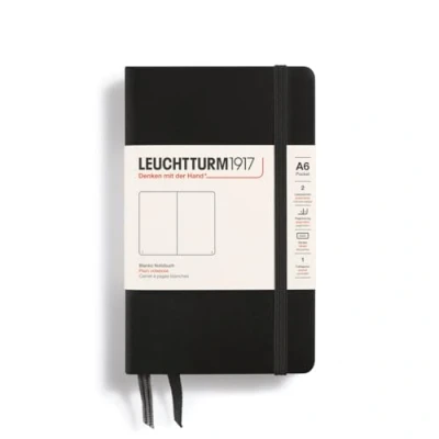 Abbildung von LEUCHTTURM1917 317257 Notizbuch Pocket (A6), Hardcover, 187 nummerierte Seiten, Schwarz, blanko