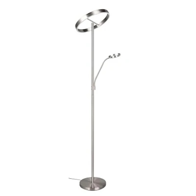 Abbildung von LED Stehlampe Willis, nickel, Höhe 180 cm, Metall CCT Dimmer