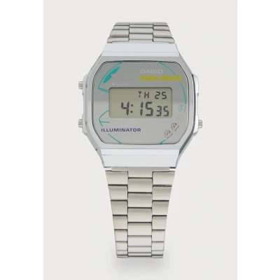 Abbildung von Casio A168WEPC7A Unisex Digitaluhr silvercoloured, Größe: One Size, Silver coloured