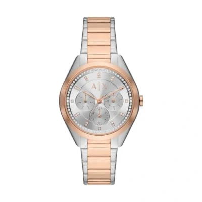 Abbildung von Armani Exchange Damen Quarz Uhr mit Armband LADY GIACOMO AX5655