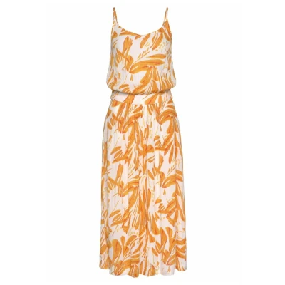 Abbildung von s.Oliver Jumpsuit orangecremebedruckt, Damen, Größe: 40, Orange creme bedruckt