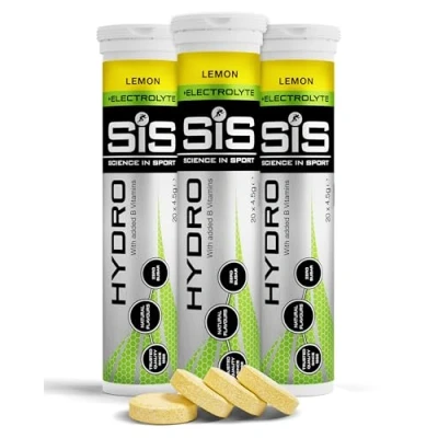 Abbildung von Science in Sport HYDRO Tabletten 60 Stk. Zitrone Elektrolyte Tabletten, Vegan &amp; glutenfrei, Brausetabletten zur Hydration und Zuführung von Elektrolyten