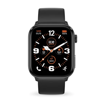 Abbildung von ICE Watch smart 3.0 Black 1.78 AMOLED GPS Rechteckige, schwarze, gemischte Connected mit Silikonarmband 024299 (1.78 inches)