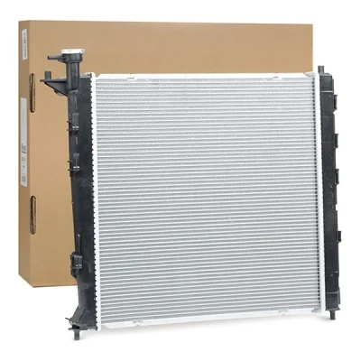 Abbildung von NISSENS 66762 Kühler, Motorkühlung Aluminium 485 480 18 Kühlrippen gelötet KIA: CARENS 4