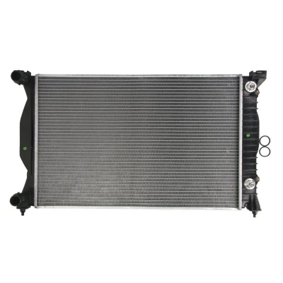 Abbildung von NRF 50543 Kühler, Motorkühlung Aluminium 630 408 26 Kühlrippen gelötet AUDI: A4 B7 Avant, B6 A6 C5 Saloon, SEAT: Exeo ST