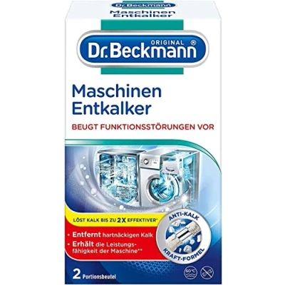 Abbildung von Dr. Beckmann Maschinen Entkalker Gegen hartnäckigen Kalk in Wasch &amp; Spülmaschinen hilft Funktionsstörungen vorzubeugen 2x 50 g