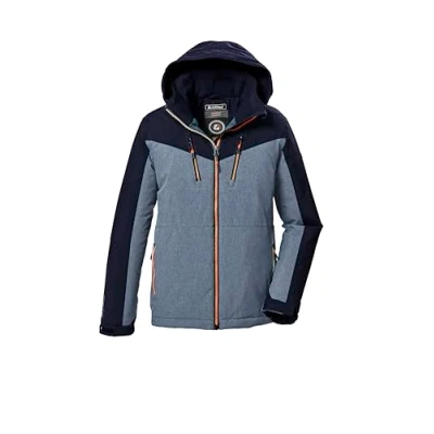 Abbildung von killtec Jungen Funktionsjacke mit Kapuze und Schneefang KOW 373 BYS JCKT, blaugrau, 164, 42200 000
