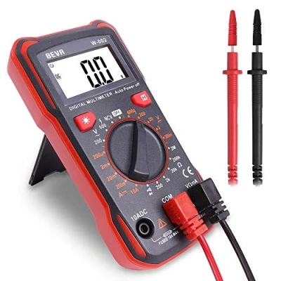 Abbildung von BEVA Digital Multimeter, Voltmeter Spannungsprüfer Strommessgerät CAT Ⅲ 600V, Spannungsmesser Durchgangsprüfer, Multifunktionstester für AC/DC Spannung, DC Strom, Durchgang, Widerstand, Diode
