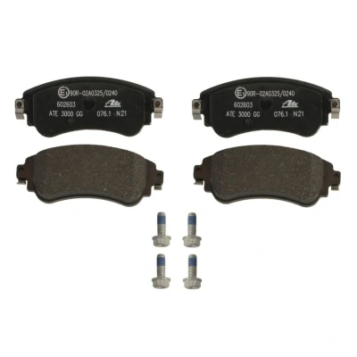 Abbildung von ATE 13.0460 2603.2 Bremsbelagsatz exkl. Verschleißwarnkontakt mit Bremssattelschrauben CITROËN: C4 II Box Body / Hatchback, Hatchback