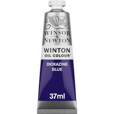 Abbildung von Winsor &amp; Newton 1414406 Winton, feine hochwertige Ölfarbe 37ml Tube mit gleichmäßiger Konsistenz, lichtbeständig, hohe Deckkraft, reich an Farbpigmenten Dioxazine Blau
