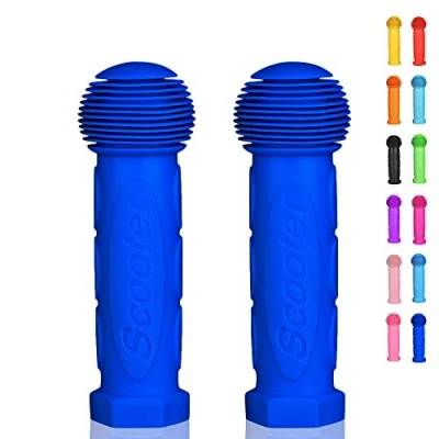 Abbildung von OTFAITP Roller Griff Lenker 1 Paar Fahrrad Fit für 2 3 4 Räder Kid Kick Roller,Kinder Fahrrad,Drifting Roller,Schaukel (Dunkelblau)