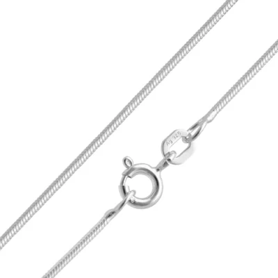 Abbildung von trendor Feine Schlangenkette 925 Silber Kette Damen 1,1 mm Halskette für Frauen, elegante Geschenkidee 15685 50 cm