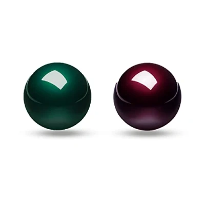 Abbildung von Perixx PERIPRO 303X2A 1.34 Inches Trackball 2 pcs Pack Replacement Ball for M570, M575, PERIMICE 517/520/717/720, and Other 1.34inches Mouse Glossy Red Green