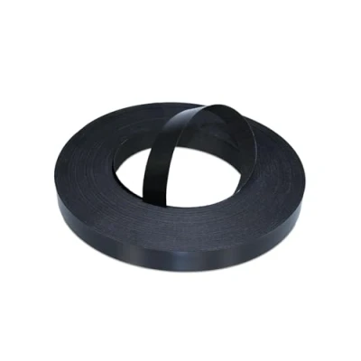 Abbildung von WoodPress® 22mm Mattschwarz Melamin Kantenumleimer mit Schmelzkleber 50m Industrielle Rolle Einfaches Aufbügeln für Heimwerker