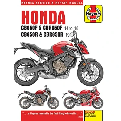 Abbildung von Honda Cb650f &amp; Cbr650f &#039;14 to &#039;18 and Cb650r Cbr650r &#039;19 (Haynes Service Repair Manual)