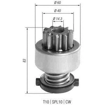 Abbildung von MAGNETI MARELLI 940113020393 Ritzel, Starter