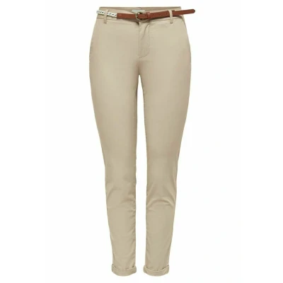Abbildung von ONLY Onlbiana BELT Chino, Damen, Größe: 34x32, Humus