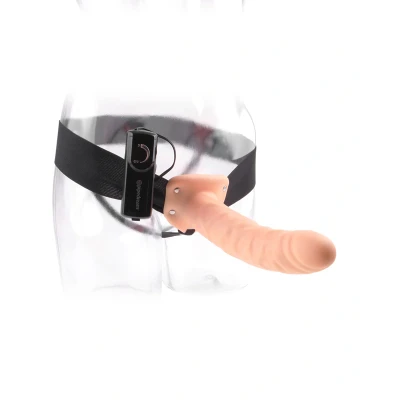 Abbildung von Hohles Strap on Gurtzeug Mit Vibrator 20 Cm