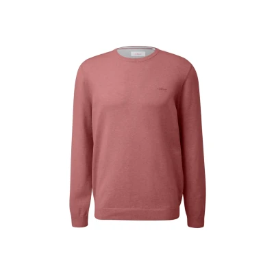 Abbildung von s.Oliver MIT Logostickerei Strickpullover, Herren, Größe: Small, Bordeaux