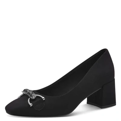 Abbildung von MARCO TOZZI Damen Pumps mit Blockabsatz Vegan, Schwarz (Black), 37 EU
