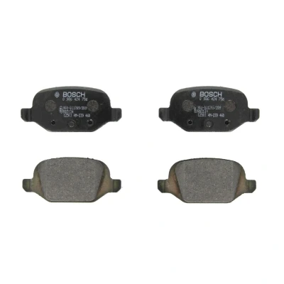Abbildung von BOSCH 0 986 424 756 Bremsbelagsatz Low Metallic mit Montageanleitung FIAT: Punto II Hatchback