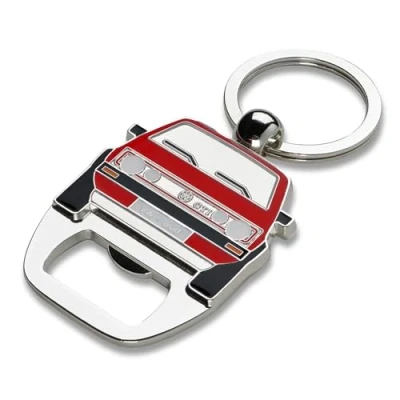 Abbildung von Volkswagen 3A3087010 Schlüsselanhänger Flaschenöffner Schlüsselring Keyring, im Design des VW Golf 1 GTI