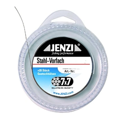 Abbildung von JENZI Powerflex 7x7 Super Soft Stahlvorfach zum Selbstbauen 15Kg 5m