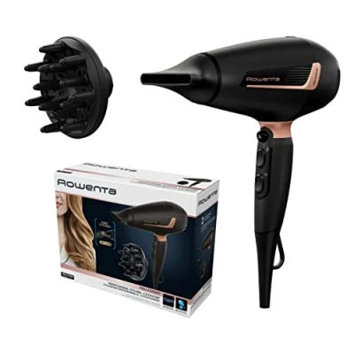 Abbildung von Rowenta Cv8830 Pro Expert, Haartrockner, 2200 W, Ionen Generator, Styling Zubehör, personalisierte Einstellungen, ergonomisch, schwarz