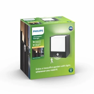 Abbildung von Philips myGarden LED Wandaussenleuchte Macaw, 3,5W, schwarz