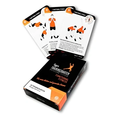 Abbildung von figgrs® Functional Fitness 57 Trainingskarten mit 50 Fitnessübungen Für eine leistungsfähige &amp; dynamische Muskulatur I Bodyweight Übungen ohne Gerät Männer und Frauen