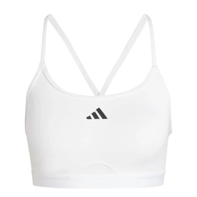 Abbildung von adidas AeroReact Training 3Stripes Bra, Damen Bralette, Weiß,
