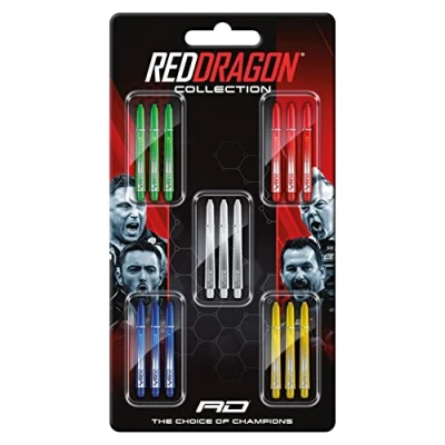 Abbildung von RED DRAGON VRX Dartschaft Sammlungen 5 Sätze pro Packung (15 Wellen insgesamt)