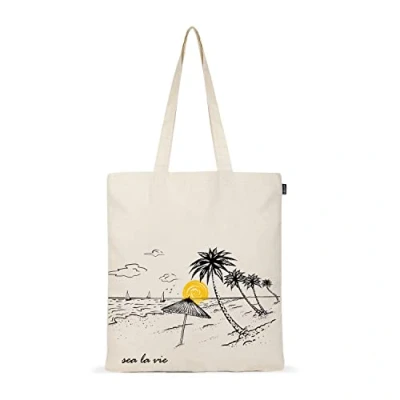Abbildung von Eco Right Stoffbeutel, Tote Bag Aesthetic, Einkaufstasche Canvas Tragetasche &amp; Stofftasche Damen