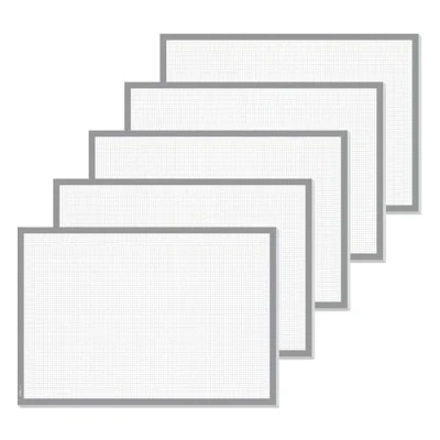 Abbildung von SIGEL HO260 Papier Schreibtischunterlage zum Abreißen kariert, Notizblock grau, 5 Stück, ca. DIN A2 extra groß, 30 Blatt, Schreibunterlage