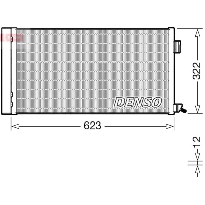 Abbildung von DENSO DCN11010 Klimakondensator mit Trockner R 134a