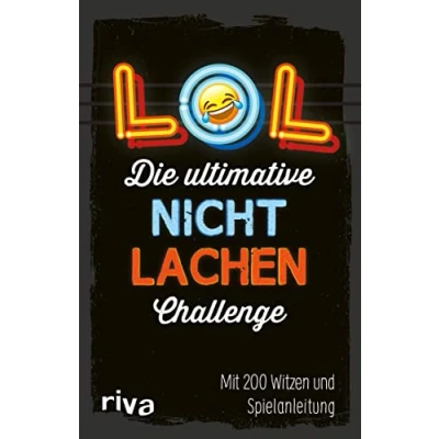 Abbildung von LOL Die ultimative Nicht lachen Challenge: Mit 200 Witzen und Spielanleitung. den besten Witzen, Flachwitzen, Scherzfragen für Kinder, Erwachsene. Ab 8 Jahren. Das Partyspiel