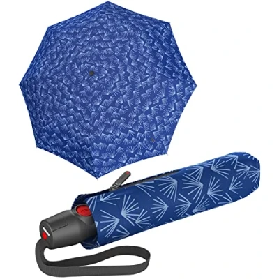 Abbildung von Knirps Taschenschirm T.200 Duomatic mit UV Schutz und ecorepel Technologie Nuno Kasa blue