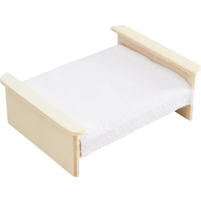 Abbildung von Miniatur Bett, ca. 9 x 7 3,5 cm, Natur