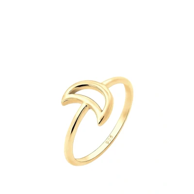 Abbildung von Elli HALF MOON CUT OUT Ring goldcoloured, Damen, Größe: 54, Gold coloured