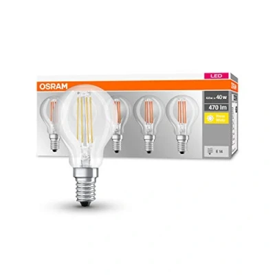 Abbildung von Osram Led retrofit classic p 40 4w/827 230 fl e14 set van 3 stuks 4058075819337