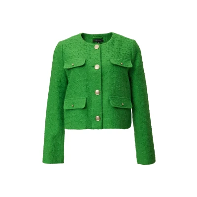 Abbildung von comma Leichte Jacke, Damen, Größe: 46, Hellgrün